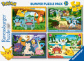 Puzzle Ravensburger 400 elementów RAVENSBURGER Pokémon 4x100 elementów