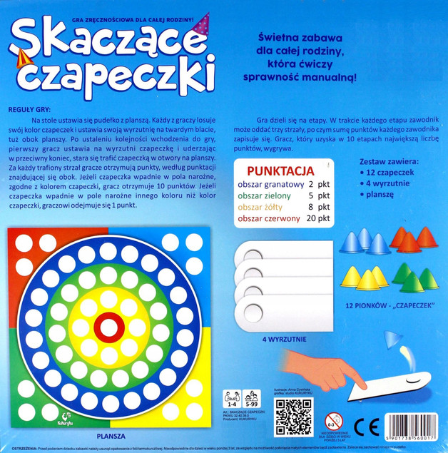 Skaczące Czapeczki Gra Planszowa Kukuryku