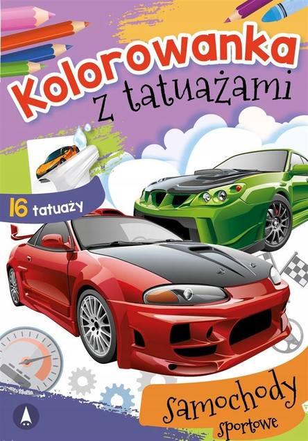 Kolorowanka Z Tatuażami Samoloty 3+ Skrzat