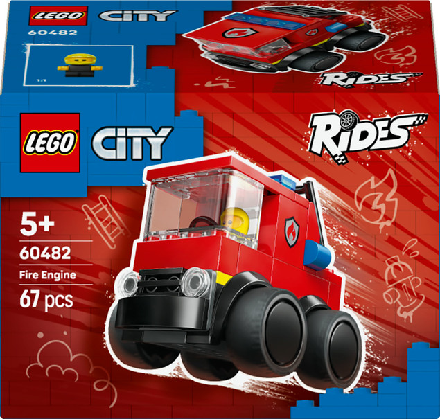 LEGO CITY Pojazdy Wóz strażacki z figurką strażaka 60482