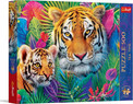 Trefl Puzzle 500 elementów Tygrysy w Dżungli Premium Plus