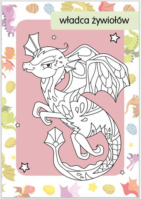 Kolorowanka z tatuażami. Magiczne smoki