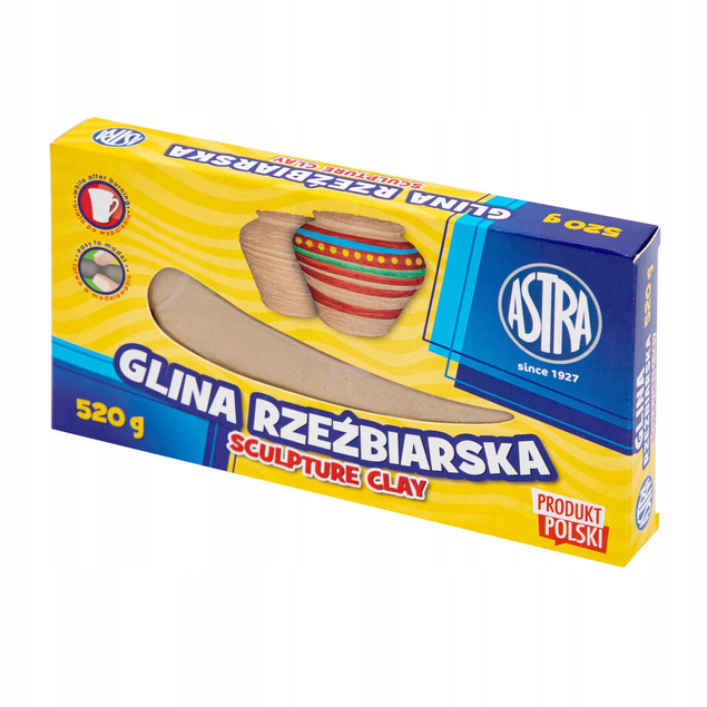 Glina Masa Rzeźbiarska Utwardzalna 520g 3+ Astra