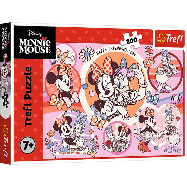Trefl Puzzle 200 el. Zwyczaje Myszki Minnie Disney 13343
