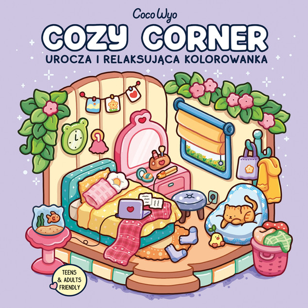 Cozy Corner. Kolorowanka relaksująca - Coco Wyo