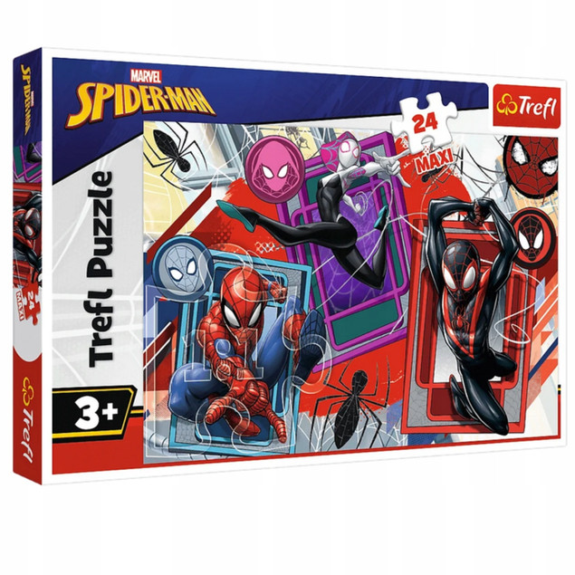 Puzzle Trefl 24 el. Maxi Spiderman Pajęcze Zmysły 14366 dla Dzieci 3+
