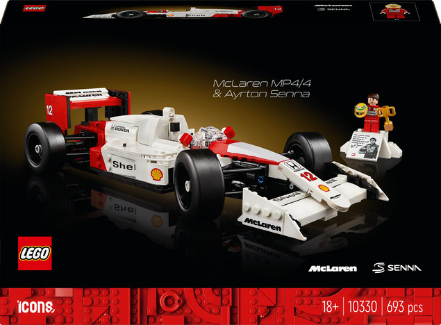 LEGO ICONS McLaren MP4/4 i Ayrton Senna 693 el. 18+ 10330