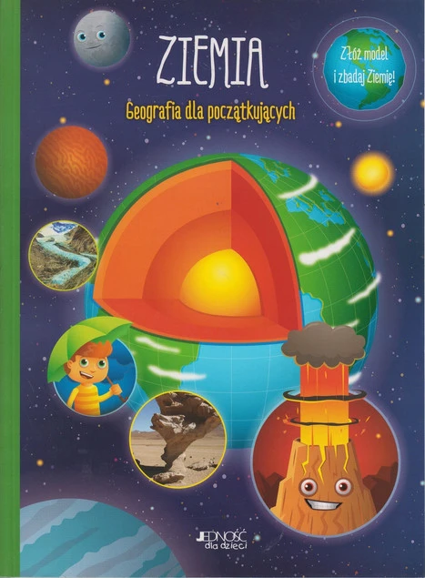 Ziemia Geografia dla początkujących – książka dla dzieci z modelem globu