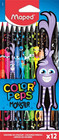 Kredki Ołówkowe Trójkątne Color'Peps Monster 12 Kolorów 4+ Maped
