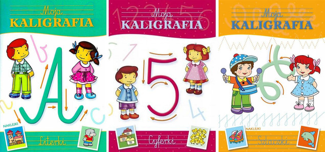 Zestaw 3w1 Pisanie po śladzie Moja Kaligrafia