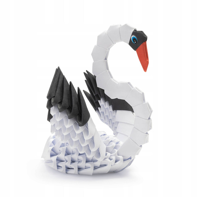 Zestaw Origami 3D Łabędź 134 elementy Alexander