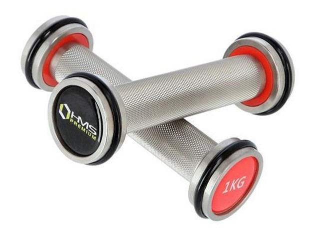 Hantle chromowane, radełkowane 2 x 1 KG HH01 HMS