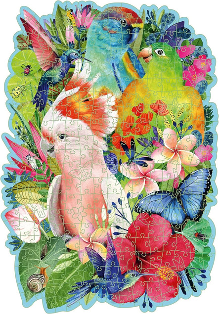 Puzzle Ravensburger Drewniane Kolorowe Papugi 300 elementów
