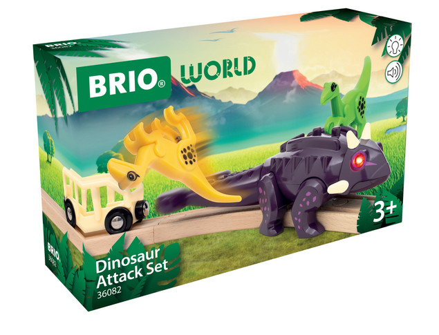 Brio Zestaw Kolejek Atak Dinozaurów