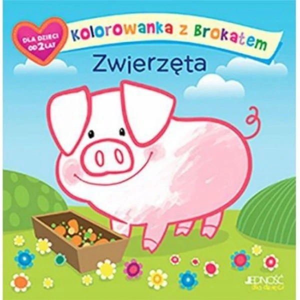 Kolorowanka z brokatem Zwierzęta Ola Makowska – okładka