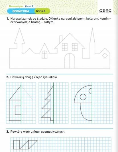 Matematyka Karty Pracy W Szkole I W Domu Klasa 1 SP Greg