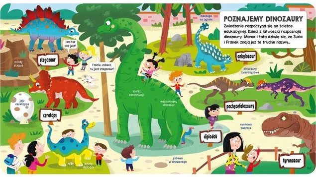 Książeczka z okienkami Dinozaury – Agnieszka Bator