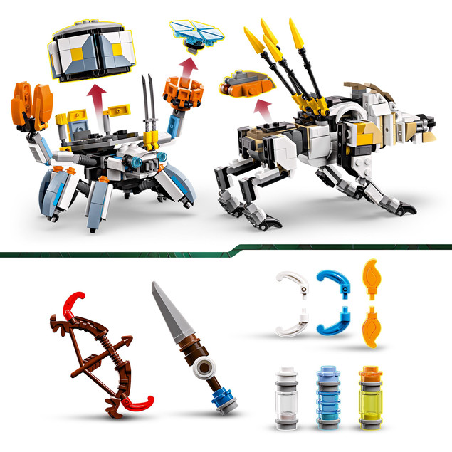 LEGO Horizon Adventures 77037 Aloy i Varl kontra Shell-Walker (Krabołaz) i Piłoząb Zestaw
