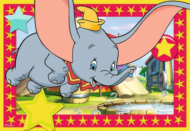 Puzzle Ravensburger Disney: Bajkowe Zwierzątka 2x12 elementów