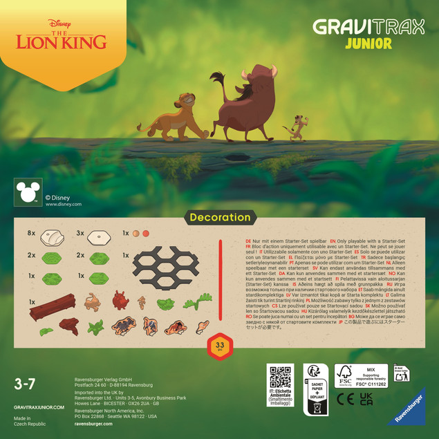 Zabawka konstrukcyjna Ravensburger GraviTrax Junior Król Lew