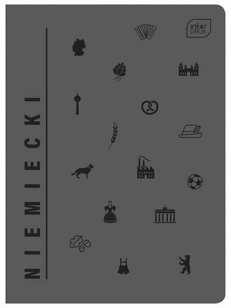 Zeszyt Szkolny Tematyczny NIEMIECKI A5 60 Kartki W Kratkę 70g Interdruk