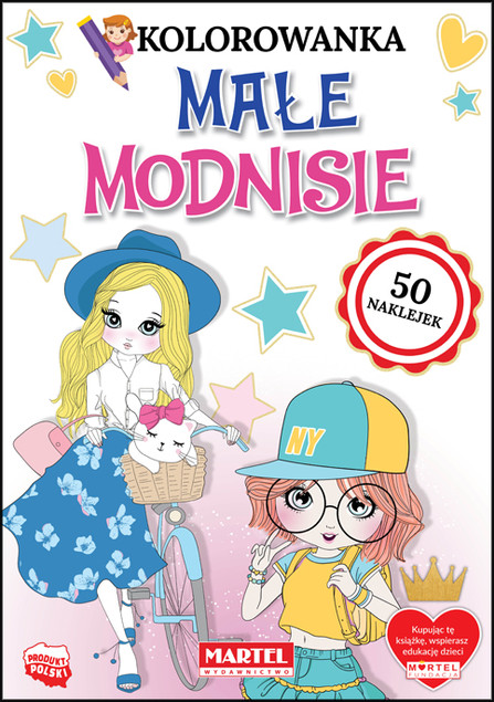 Kolorowanka z naklejkami Małe modnisie – Martel