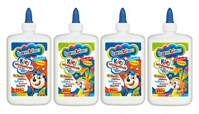 4x Klej INTROLIGATORSKI Szybkoschnący 250ml Bambino