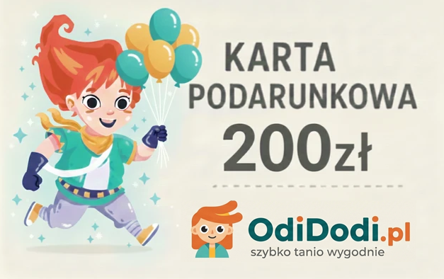 Karta Podarunkowa OdiDodi 200zł
