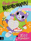 Brylantowe Kolorowanki z Kotkiem 1000 Brylancików Naklejek Agata Kaczyńska