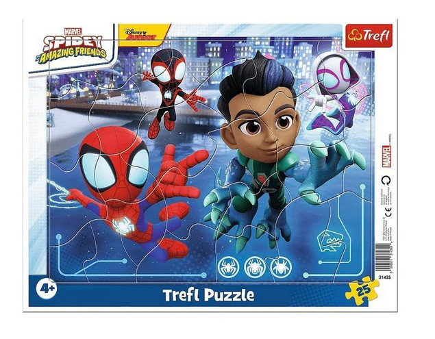 Puzzle Ramkowe Trefl Spider-Man 25 elementów Pajęczy Skok