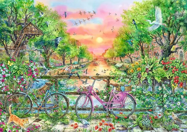 Puzzle 1000 Amsterdam 50 urodziny