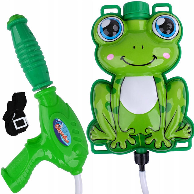 Pistolet na wodę żaba z plecakiem