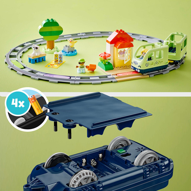 LEGO DUPLO TOWN Przygoda z Interaktywnym Pociągiem 10427 – Edukacja i Zabawa dla Dzieci 2+