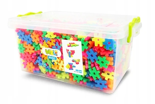 Klocki Konstrukcyjne Meli Basic Neon Edu 1200 el. – twórcza zabawa