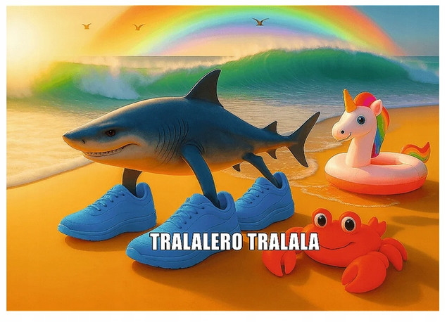 Puzzle Trefl BrainRots Tralalero Tralala 200 elementów AI 13363