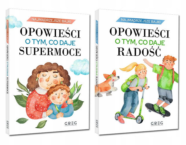 Pakiet 2w1 Supermoce i Radość – książki Greg, Nowak-Szczepanska