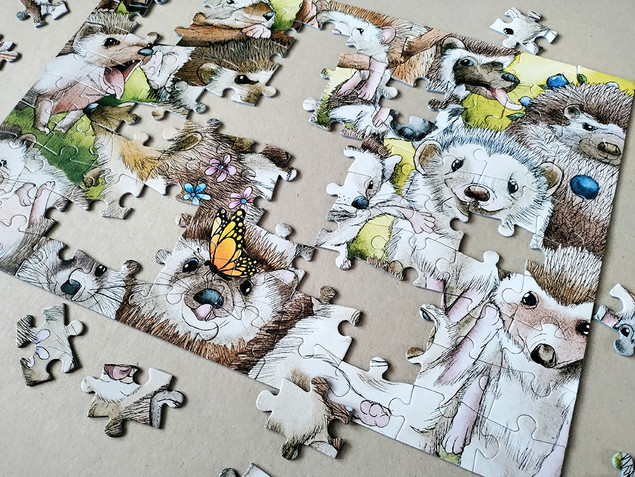 Puzzle Tactic 100 Jeże (Hedgehogs)