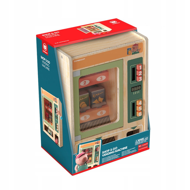 Topbright Edukacyjny Zabawkowy Automat dla Dzieci 36m+ Drewno