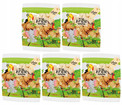 5x BIO Ania Herbatniki Mini ZOO Jungle Bez Cukru 250g