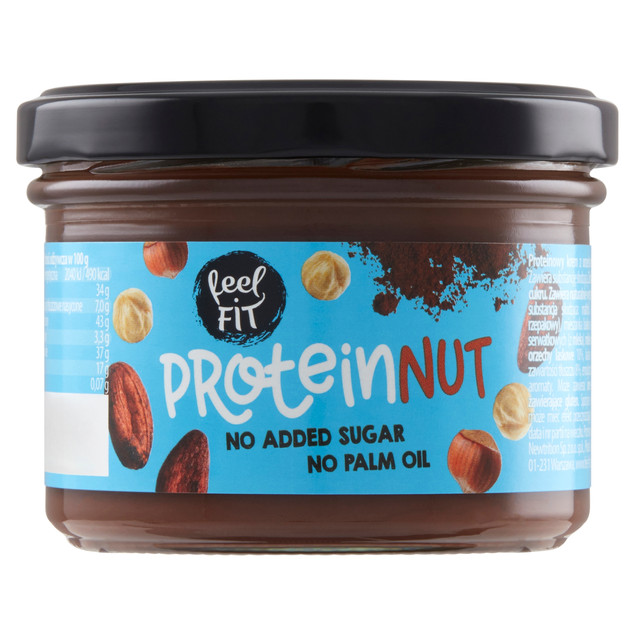 Feel Fit Protein Nut Proteinowy krem z orzechami laskowymi 200g BEZ CUKRU