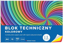 Blok Techniczny KOLOROWY A4 10 Kartek 160g Interdruk x5