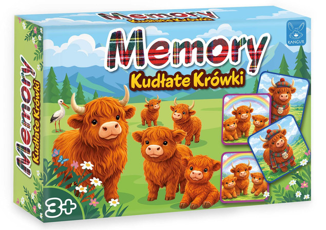 Memory Kudłate Krówki 24 karty – Kangur