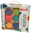 Hencz Mom's Sensoryczne Puzzle KSZTAŁTY kolorowe sensorky POLSKA ZABAWKA