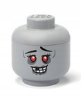LEGO Pojemnik Mini Głowa Zombie Girl Szara 0.36L 11.5cm