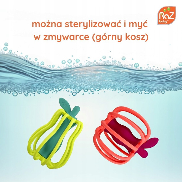 RaZbaby Raz-apple Gryzak i Grzechotka 2w1 Jabłko