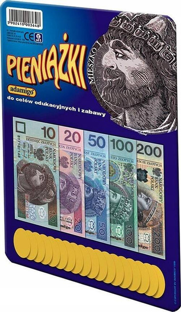 Adamigo Pieniążki Edukacyjne Polskie Banknoty dla Dzieci ADA3648
