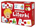 Gra Edukacyjna Adamigo Poznaję Literki Alfabet Puzzle dla Dzieci 4+