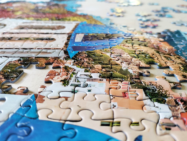 Puzzle Tactic Santorini, Grecja 1000 elementów Krajobraz Wyspy