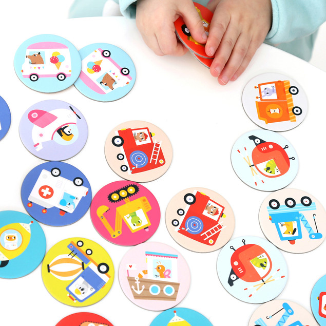 Memorki POJAZDY Gra Pamięciowa 2+ CzuCzu