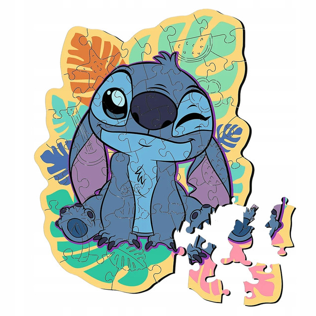 Puzzle drewniane 50 Wesoły Stitch TREFL